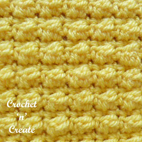 Crochet even berry stitch free stitch tutorial