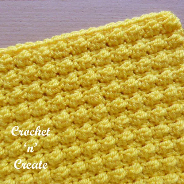 Free even berry stitch crochet tutorial