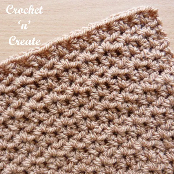 half dc v stitch free crochet tutorial