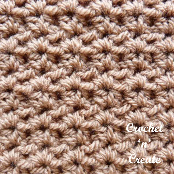 Crochet half dc v stitch tutorial