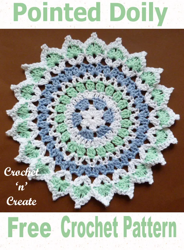 Pointed doily uk free crochet pattern