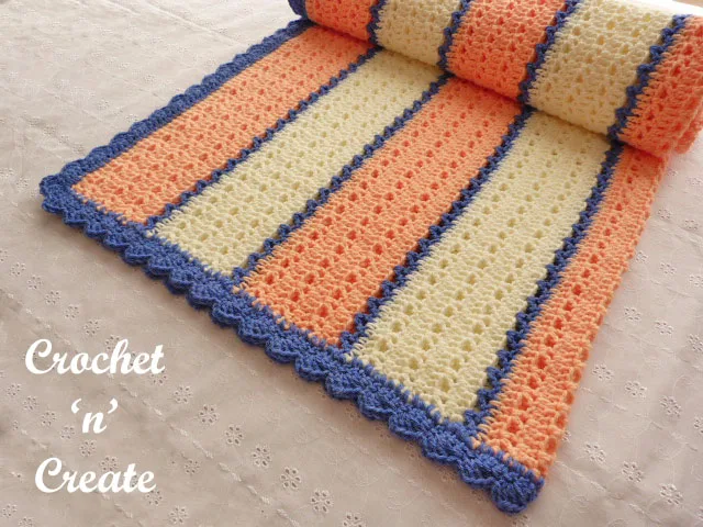 Free snugly warm lapghan crochet pattern