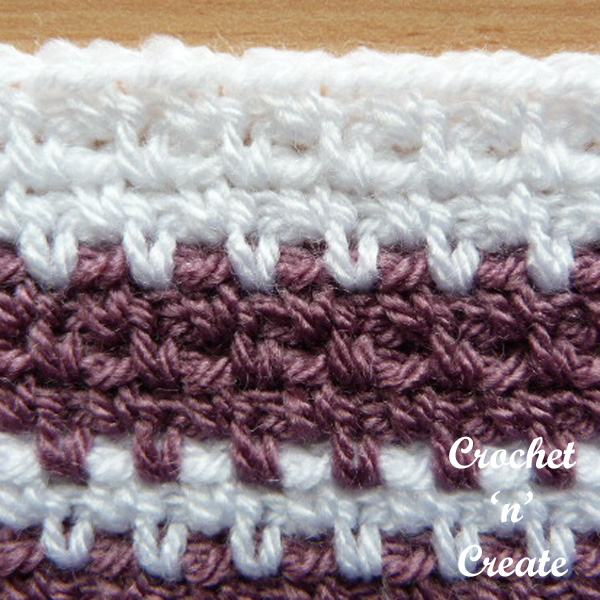 Free woven stitch crochet tutorial