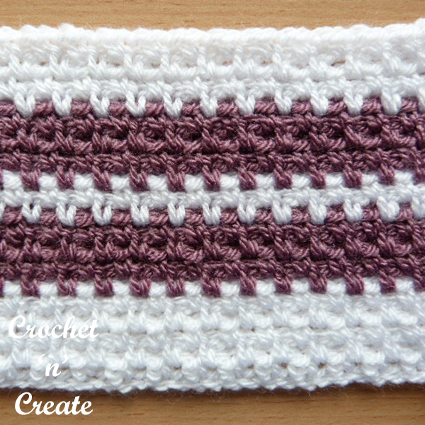 Crochet woven stitch free tutorial