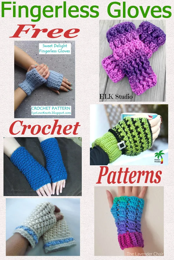 Free crochet pattern roundup fingerless gloves