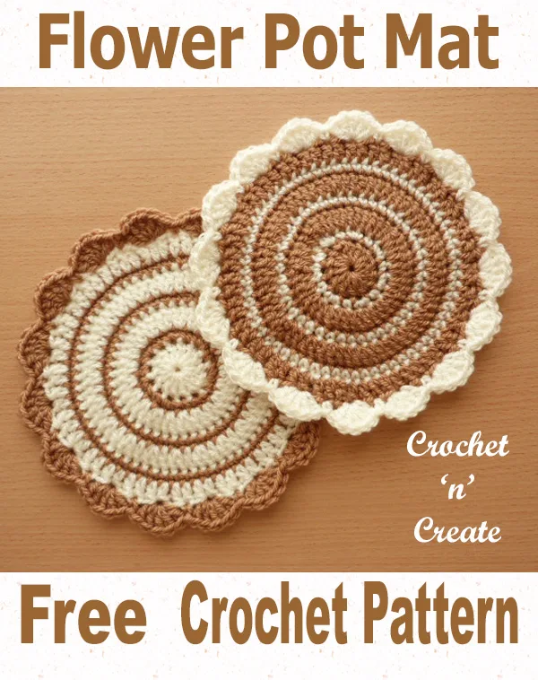 Flower pot mat uk free crochet pattern