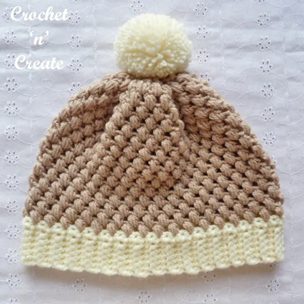 Crochet honeycomb beanie uk pattern