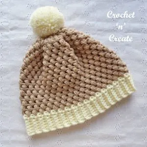 Free crochet pattern honeycomb beanie uk - Crochet 'n' Create