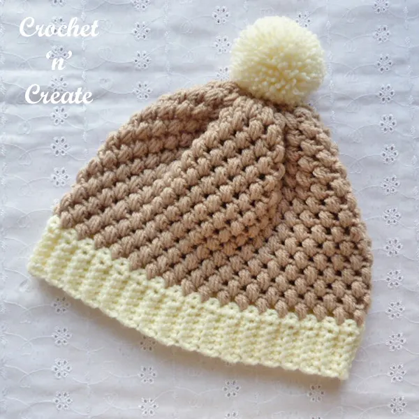 honeycomb beanie uk crochet pattern