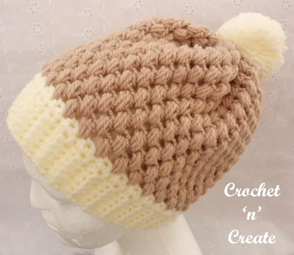 Crochet honeycomb beanie uk pattern