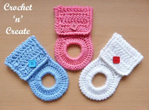 crochet kitchen towel holder pattern