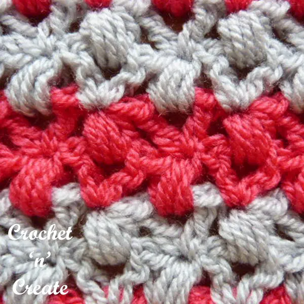 V-stitch puffs crochet tutorial 