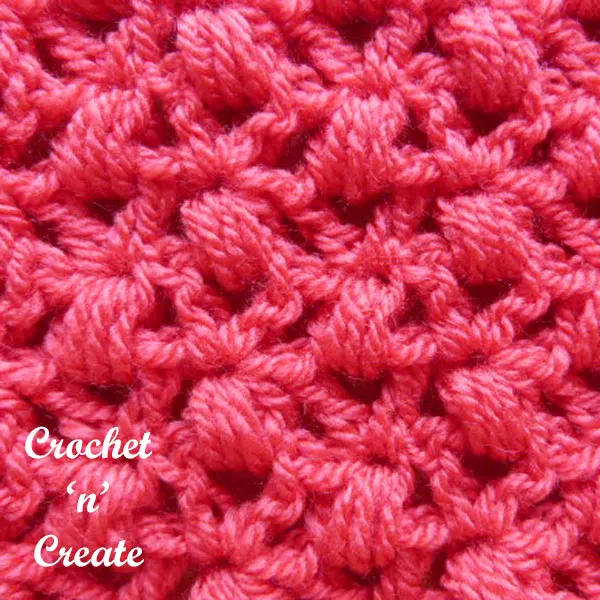 v-stitch puffs free crochet tutorial