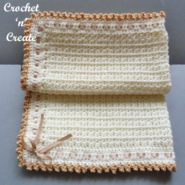 Free crochet patter pram-crib cover