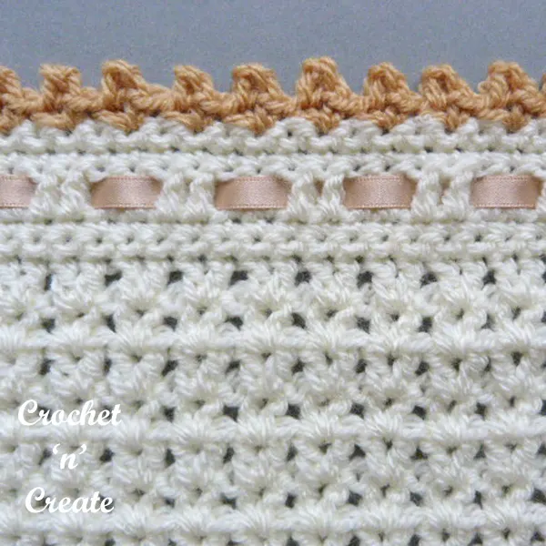 Pram-crib cover free crochet pattern