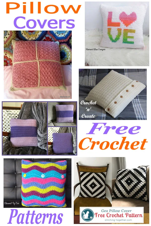 Free crochet pattern roundup pillow covers