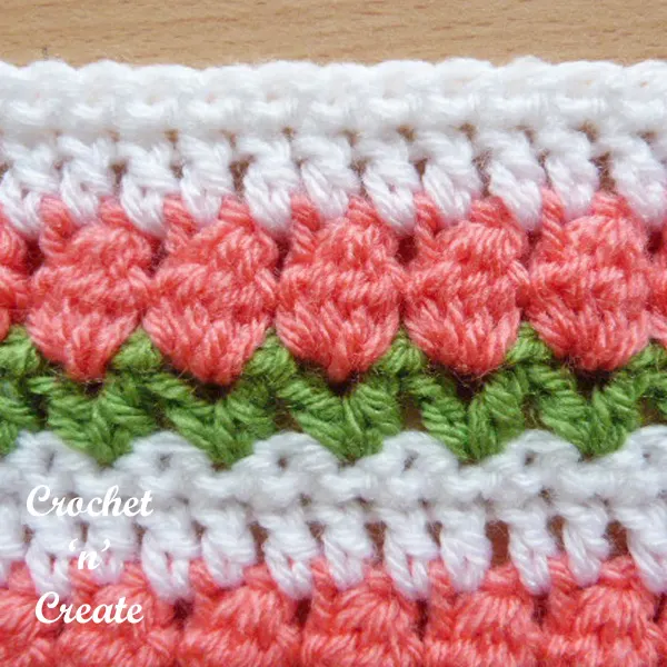 Free tulip stitch crochet tutorial