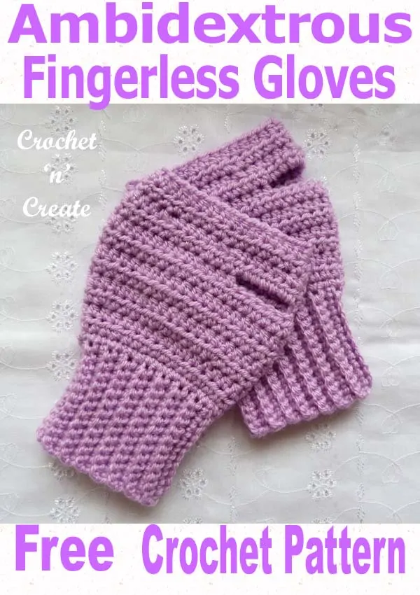 fingerless gloves uk free crochet pattern