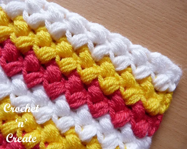 Free crochet tutorial bean stitch