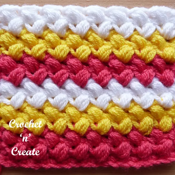 bean stitch crochet tutorial