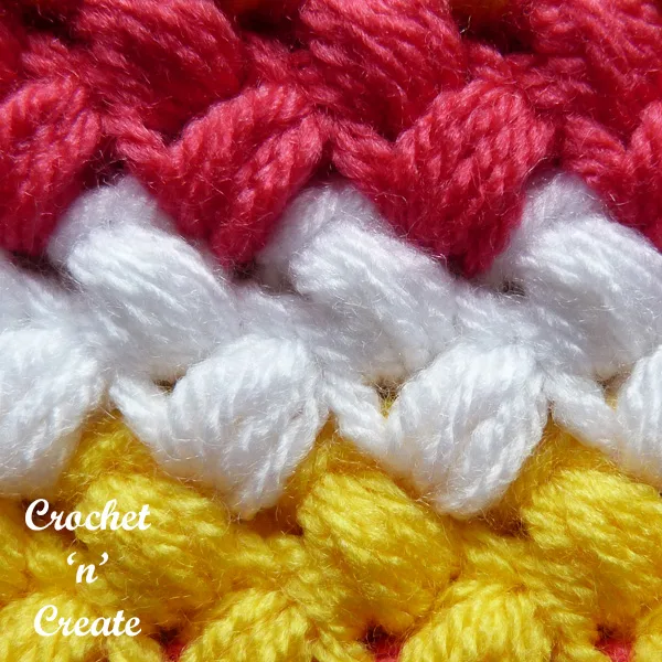 Free bean stitch crochet tutorial