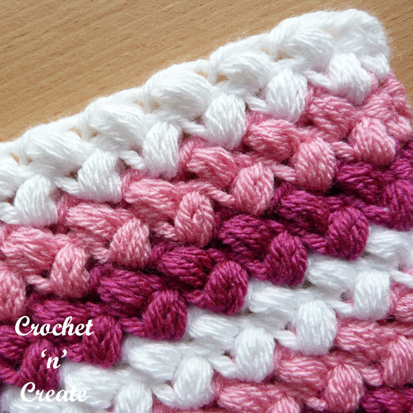 bean stitch crochet tutorial