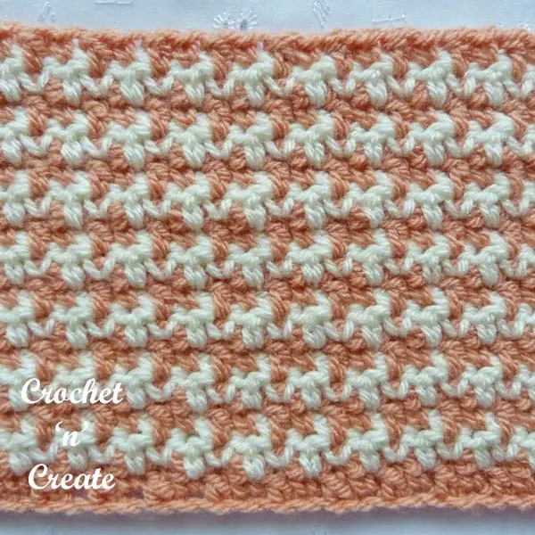 houndstooth crochet stitch tutorial