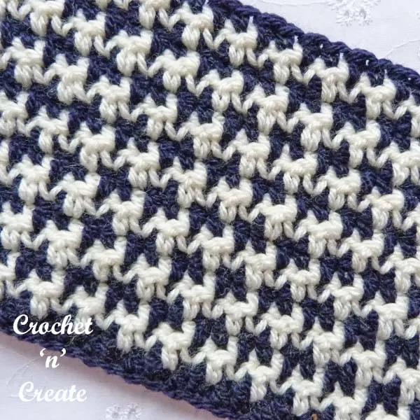 Crochet houndstooth stitch