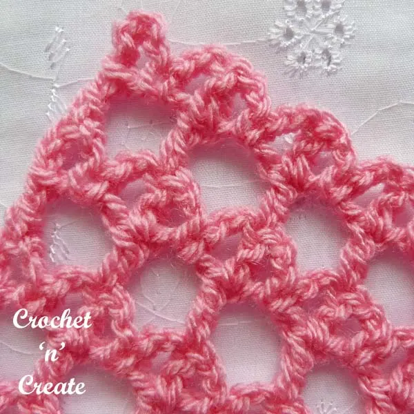 lattice and bar crochet stitch