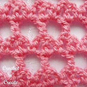 Free Crochet Tutorial Lattice-Bar Stitch - Crochet 'n' Create