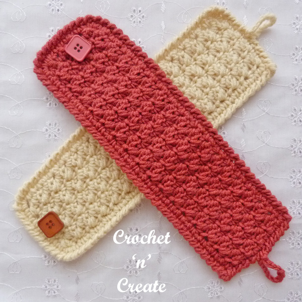 Crochet simple textured mug cozy