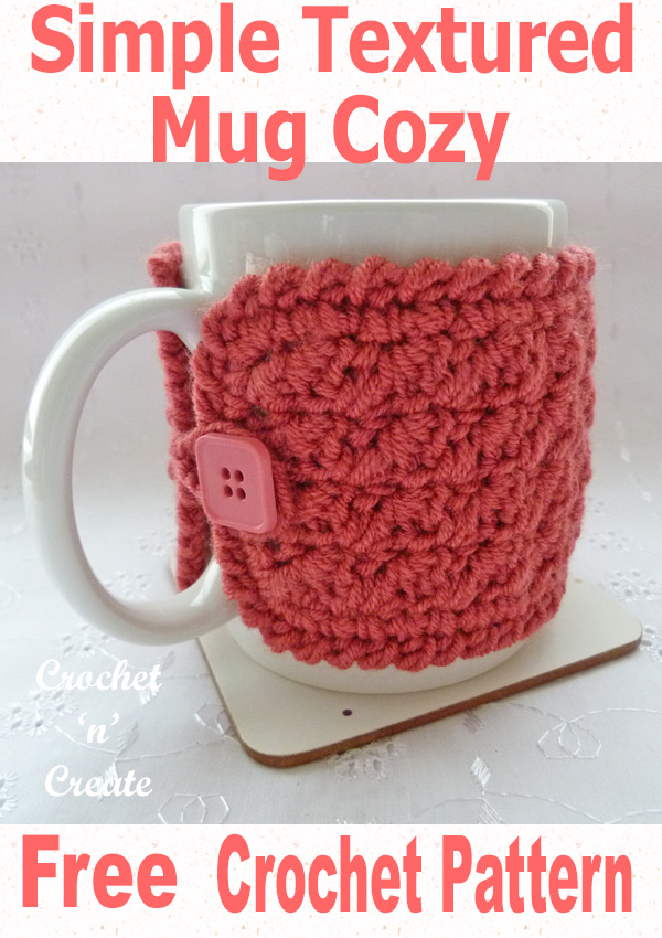 Simple textured mug cozy