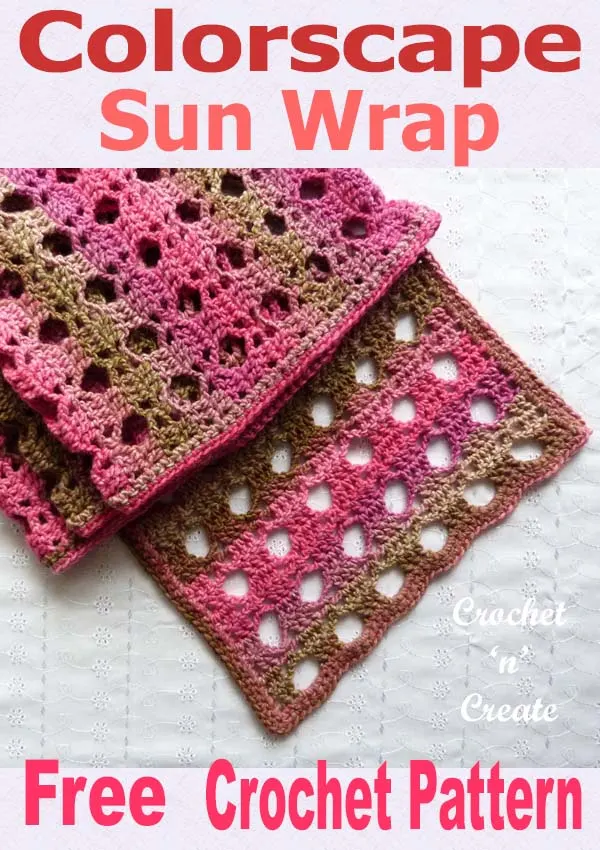 crochet colorscape sun wrap