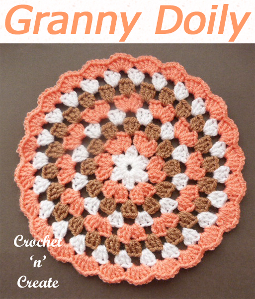 Granny doily crochet pattern a quick and easy free pattern made in granny stitch, suitable for beginners. CLICK and scroll down the page for the pattern. | #crochetdoily #crochetmandala #crochettablecentre #crochetncreate #crochet #howto #crochetpattern #freecrochetpattern #easypattern #freepattern #forbeginners #diy #crafts #crochetaddict #followforcrochet