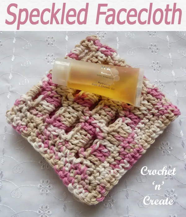 I have made this free crochet washcloth pattern in soft variegated cotton, but there are plenty of plain colors you can use, details are in the post, easy and quick pattern if you are just learning crochet. CLICK and scroll down the page for the pattern. | #crochetwashcloth #crochetspa #crochetncreate #crochetbathroom #crochet #howto #crochetpattern #freecrochetpattern #easypattern #freepattern #forbeginners #diy #crafts #crochetaddict #followforcrochet