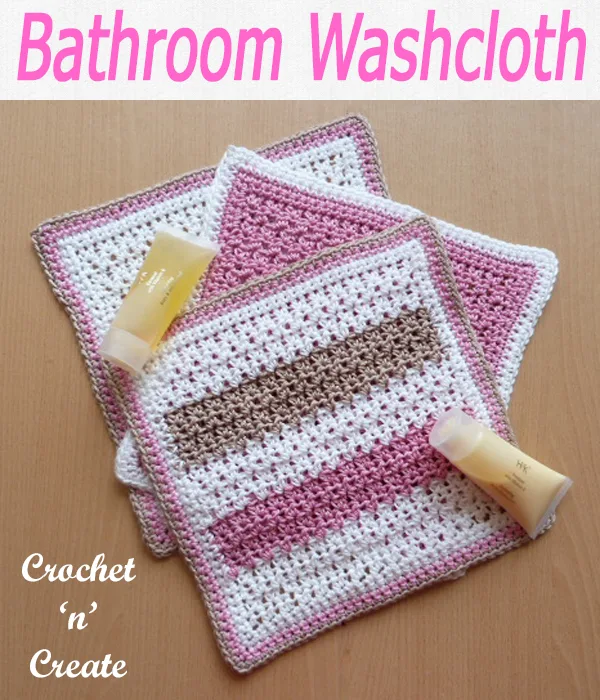 Bathroom - Free Crochet Patterns from Cloths to Covers on Crochet 'n' Create