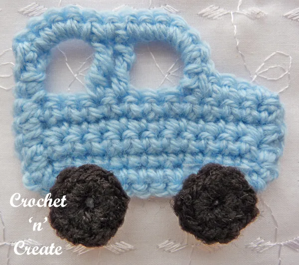 Crochet car applique