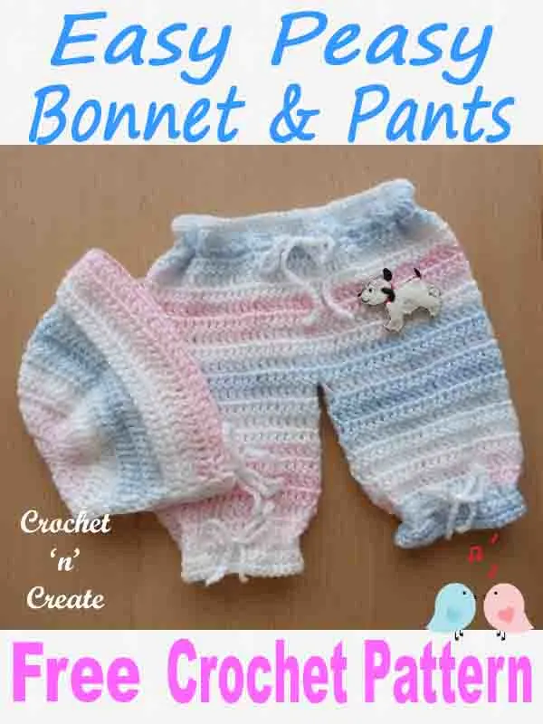 easy peasy bonnet-pants