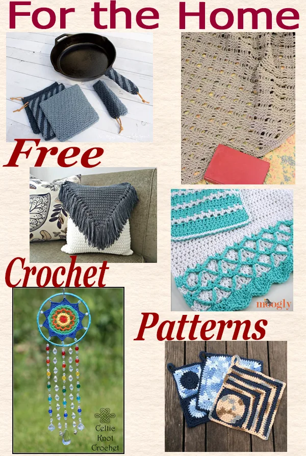 Home decor crochet roundup