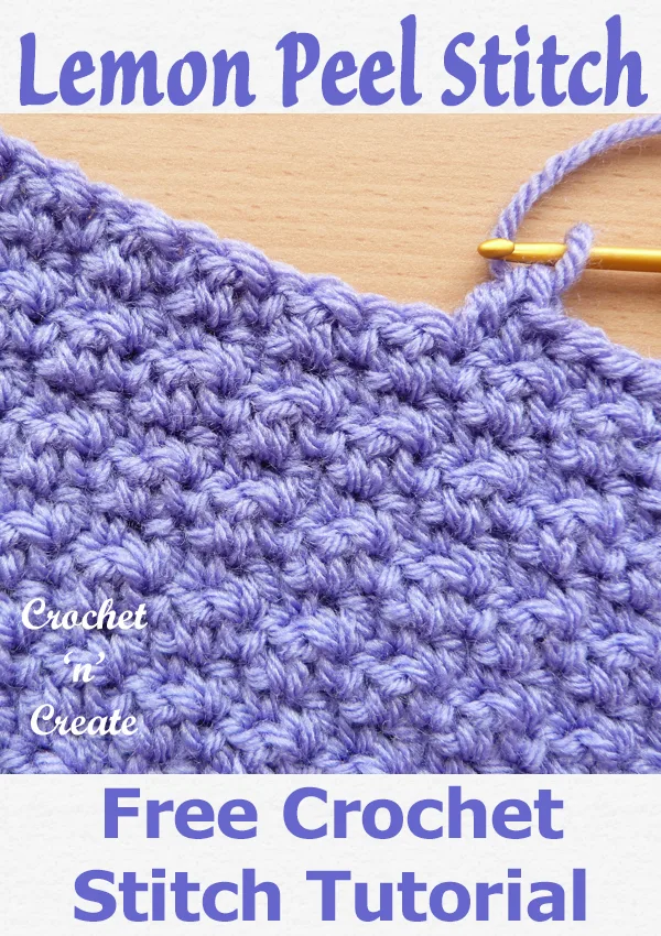 Crochet lemon peel stitch