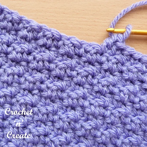 Crochet lemon peel stitch