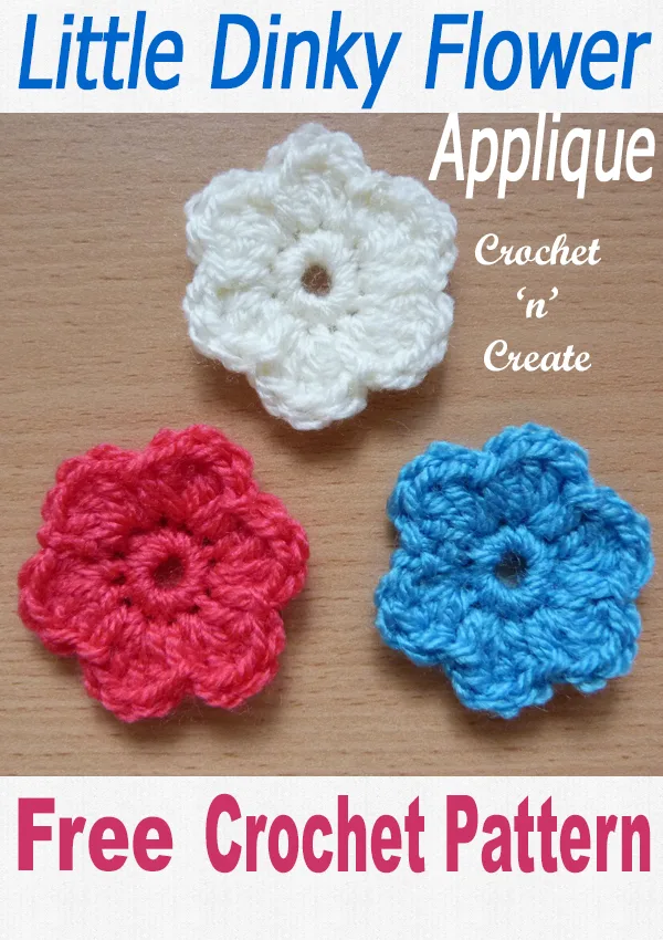 little dinky flower applique uk