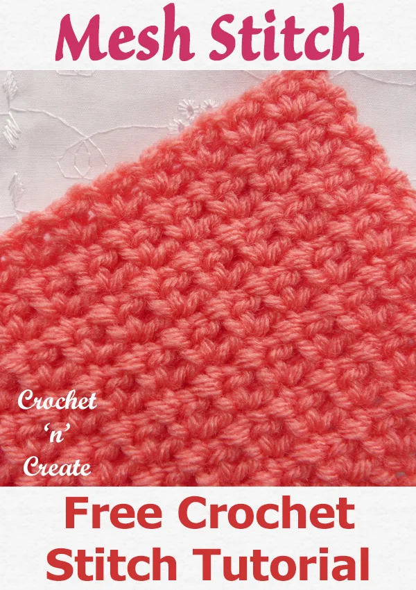 Crochet mesh stitch Tutorial