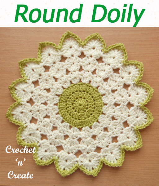 Crochet this free round doily pattern for your home, beautiful two color table centre you can use in most rooms, ie dressing tables, coffee tables, tops on bathroom cupboards etc. CLICK and scroll down the page for the pattern. | #crochetdoily #crochetmandala #crochettablecentre #crochetncreate #crochet #howto #crochetpattern #freecrochetpattern #easypattern #freepattern #forbeginners #diy #crafts #crochetaddict #followforcrochet