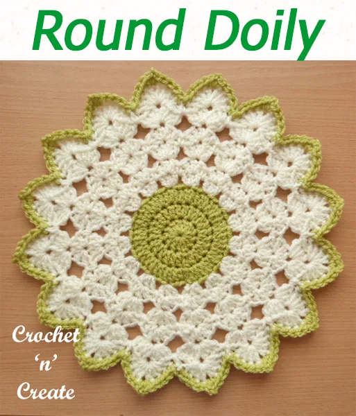 Crochet this free round doily pattern for your home, beautiful two color table centre you can use in most rooms, ie dressing tables, coffee tables, tops on bathroom cupboards etc. CLICK and scroll down the page for the pattern. | #crochetdoily #crochetmandala #crochettablecentre #crochetncreate #crochet #howto #crochetpattern #freecrochetpattern #easypattern #freepattern #forbeginners #diy #crafts #crochetaddict #followforcrochet