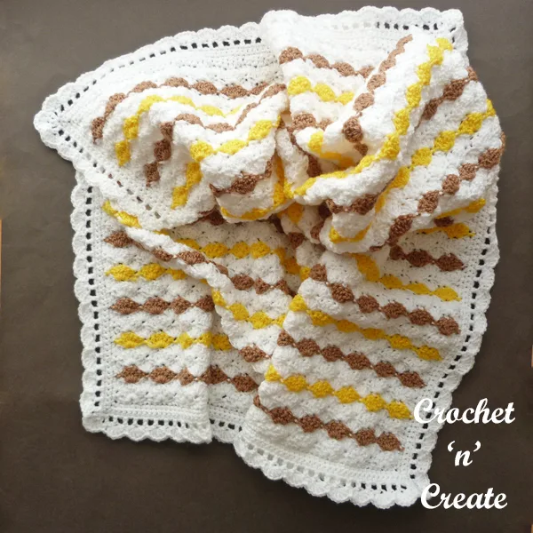 ruffled blanket