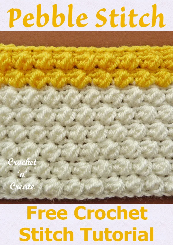 pebble stitch crochet tutorial