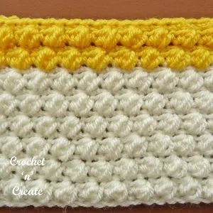 Pebble stitch crochet tutorial