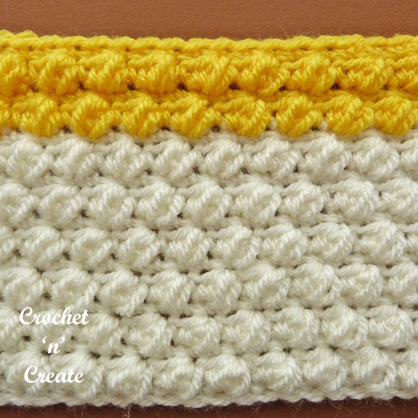 Pebble stitch crochet tutorial