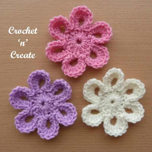 Crochet petal flower uk